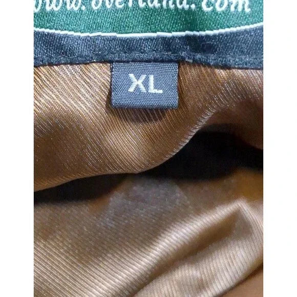 Overland Western 100% Leather Lambskin Blazer Jacket Men XL Soft Three Button